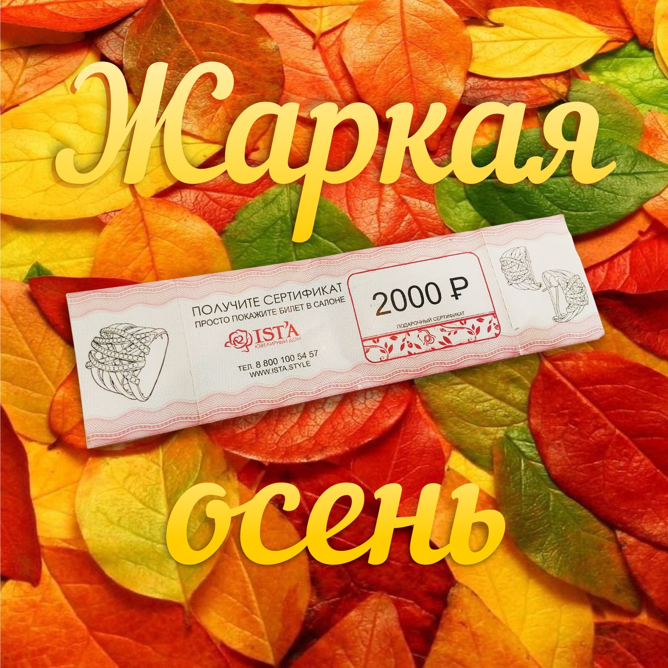 Приморская краевая филармония и ювелирный дом «ISTA» объявляют акцию «Жаркая осень»! 