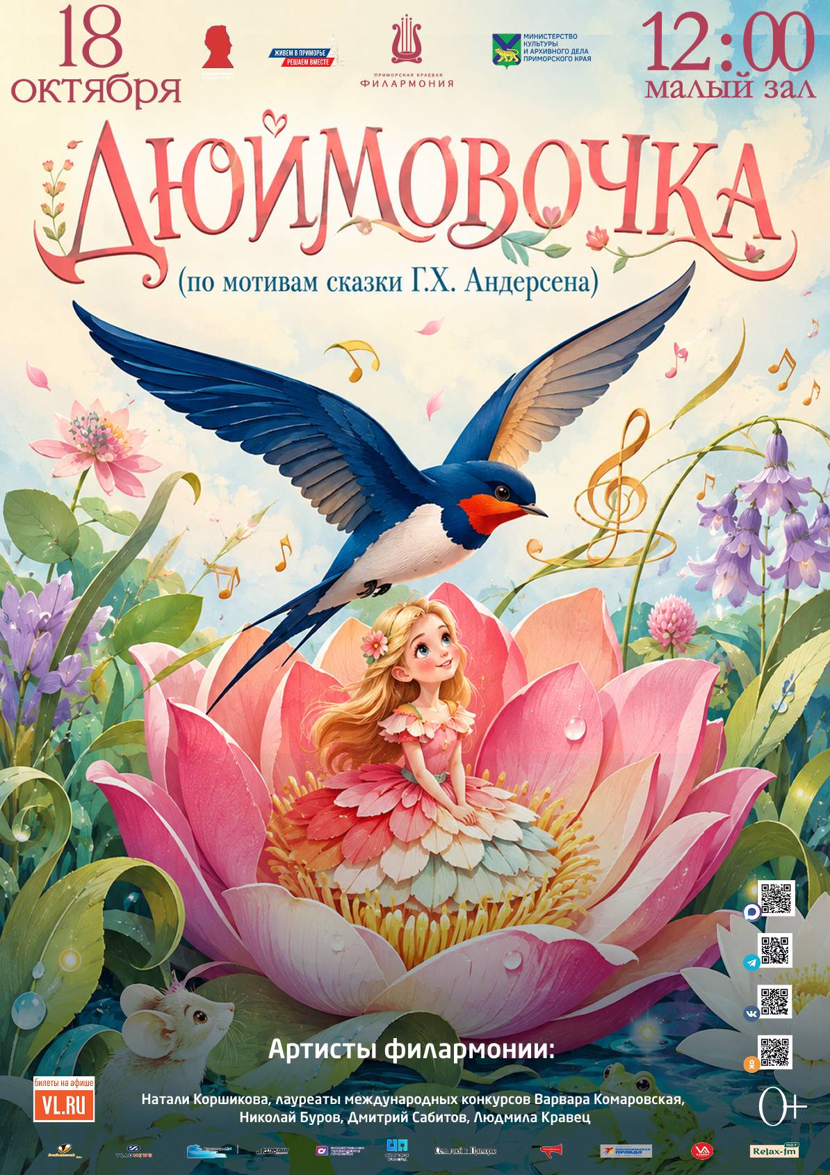 Детская музыкальная программа «Дюймовочка» (по мотивам сказки Г.Х. Андерсена)